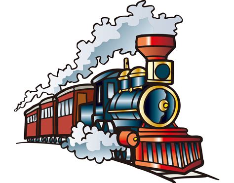 Train Rail Transport Steam Locomotive Clip Art Railroad Tracks Png ...