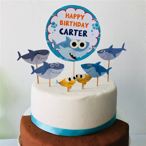 Baby Shark Cake Topper Printable | Pigsy Party – PigsyParty in 2020 ...