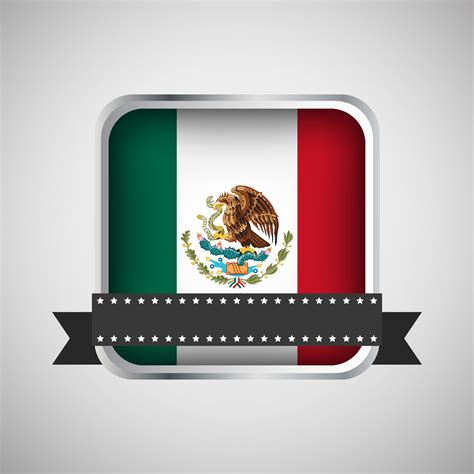 Vector Round Banner With Mexico Flag 35217461 Vector Art at Vecteezy