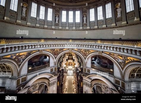 View from the Whispering Gallery in St. Paul's Cathedral, London, UK ...