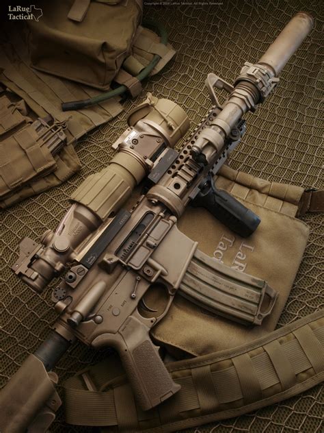 Minute of arc - Colt M4 Carbine (SOPMOD STYLE - desert camo) with...