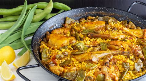 Paella Valenciana Recipe | HappyFoods http://www.happyfoodstube.com ...