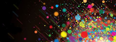 Colorful Circles Facebook Cover - Abstract