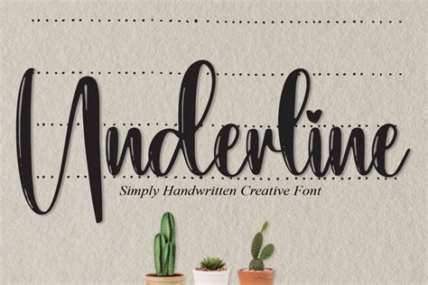 Underline Font | scratchones_creative | FontSpace