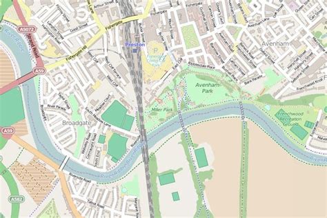 Map Of Preston, Lancashire