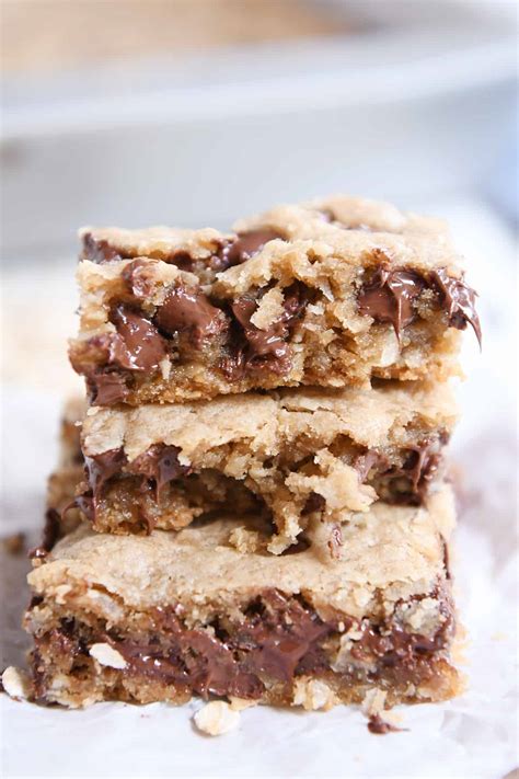 Easy Oatmeal Chocolate Chip Coconut Cookie Bars | Mel's Kitchen Cafe