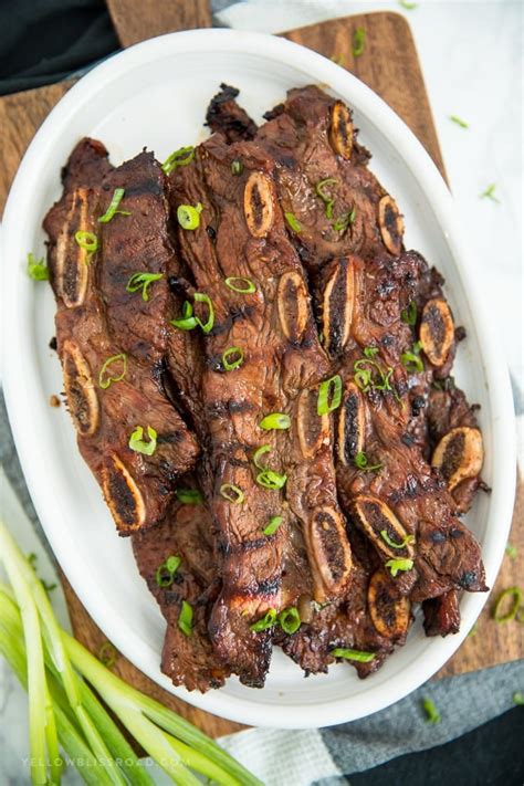 Grilled Korean Short Ribs (Flanken, Kalbi style)