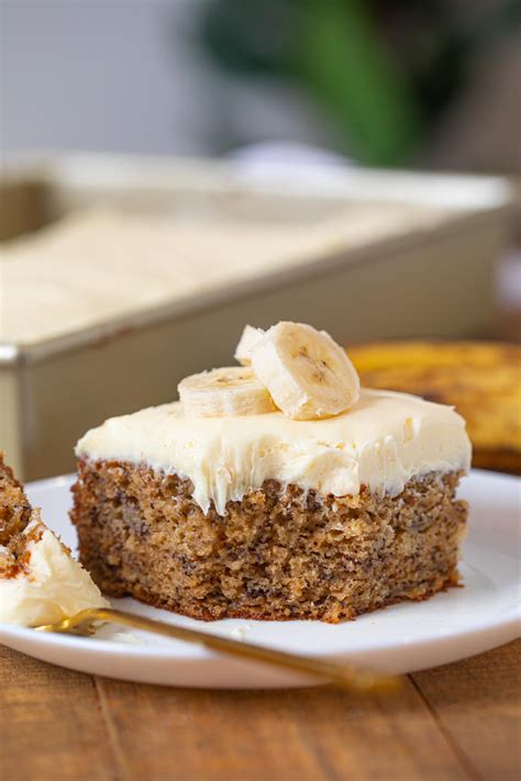 Easy Banana Cake Recipe (w/ Cream Cheese Frosting) - Dinner, then Dessert