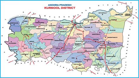 Kurnool District Mandals Villages Map - Middle East Map