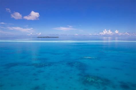 Premium Photo | Aerial ocean view of maldives atolls, world top beauty ...