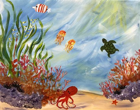 Underwater Painting Watercolor at PaintingValley.com | Explore ...