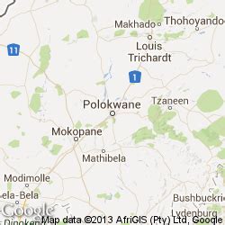 Map of Polokwane