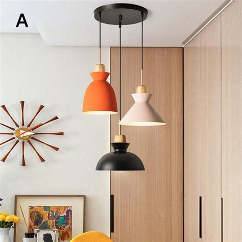 Scandinavian Style 3 Light Hanging Pendant for Kitchen Island Dining Ro ...