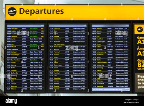 Heathrow Airport Departures