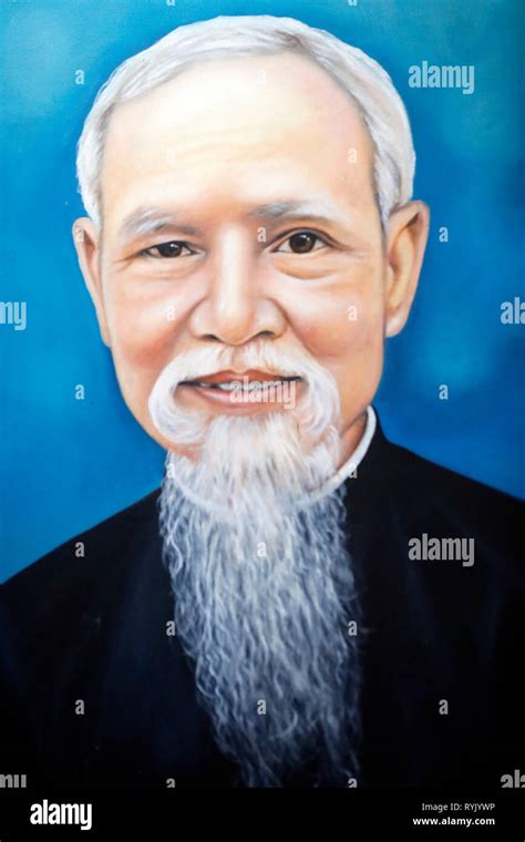 Ho Chi Minh, vietnamese communist leader. Portrait. Vietnam Stock Photo ...