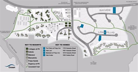 Map Layout Poipu Kai Resort