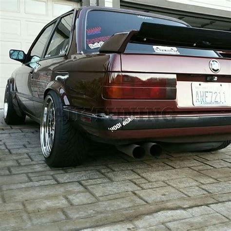 bmw e30 rear EVO M3 style trunk spoiler wing for regular e30 model boot ...