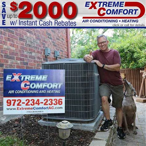 Save upto $2000 with new HVAC system instant Cash Rebates