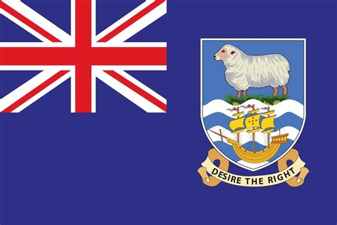 Flag of the Falkland Islands. 10550242 Vector Art at Vecteezy