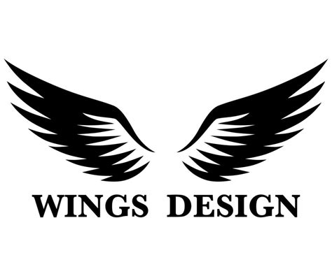 Black animal wing logo design vector illustration suitable for branding ...