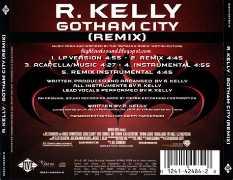 highest level of music: R. Kelly - Gotham City-(Remix_CDM)-1997-hlm