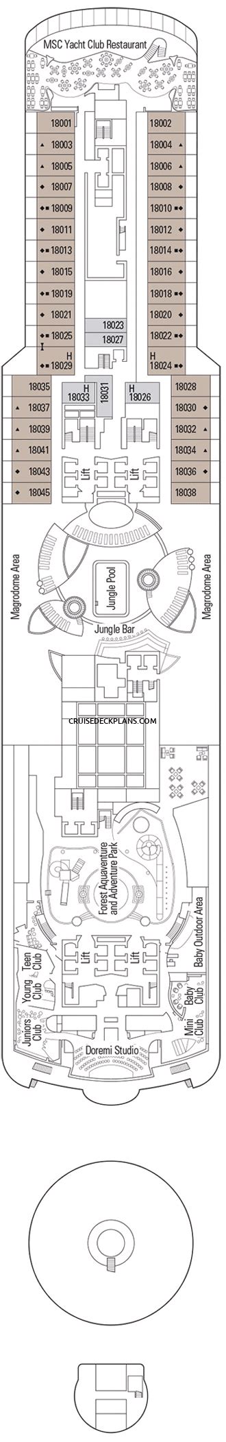 MSC Seaside Deck Plans - Cabin Diagrams - Pictures