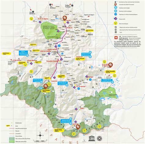 Tourist Map of Surroundings of Lourdes - Ontheworldmap.com