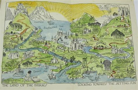 map of The Land of the Fairies from The Enid Blyton Book of Fairies ...