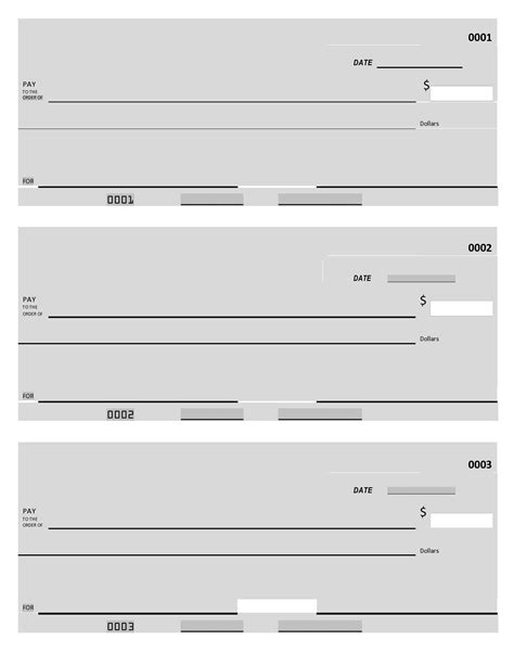 Printable Blank Check Template - Printable Form, Templates and Letter