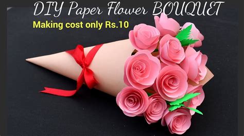 How To Make Paper Flower Bouquet For Birthday | Best Flower Site