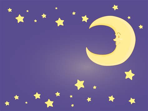 Moon And Stars Clipart Background