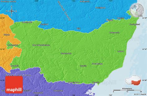 Political Map of Suffolk County