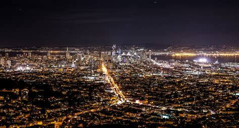 wallpaper night city, top view, city lights HD : Widescreen : High ...