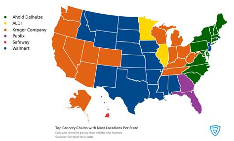 The Largest Grocery Chains in the US in 2021 Based on Locations