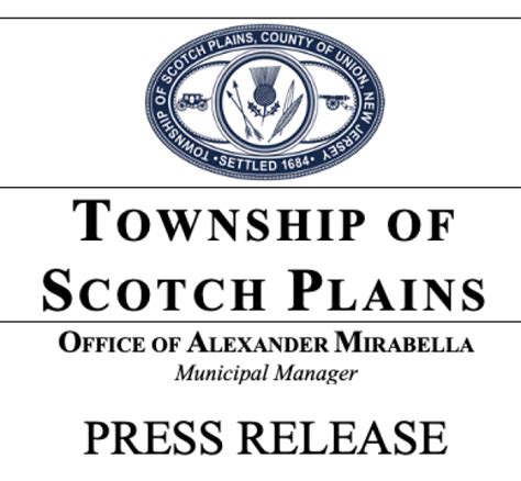 Township of Scotch Plains, NJ - Scotch Plains Police Department - Press ...