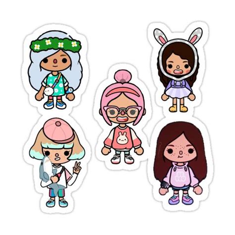 Toca boca life kids happy Sticker by Rachid-spipo en 2022 | Pegatinas ...