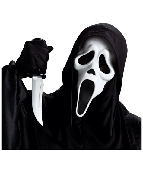 Adult Ghost Face Mask - Scary Halloween Costume Mask