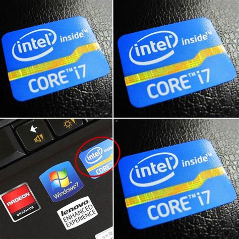 Intel Core i7 Inside Sticker Badge 2nd 3rd Generation LAPTOP LOGO 21mm ...