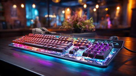 Premium Photo | Rgb Gaming Keyboard Bright Colorful Keyboard With Mouse ...