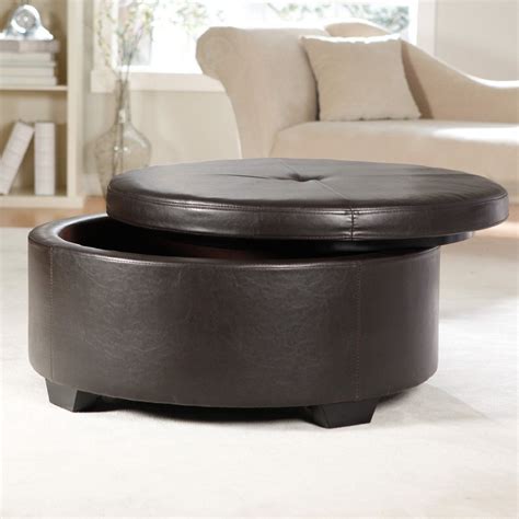 The 10 Best Collection of Large Round Ottoman Coffee Tables Living Room