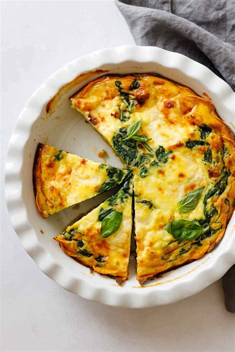 Crustless Spinach Quiche - Green Healthy Cooking