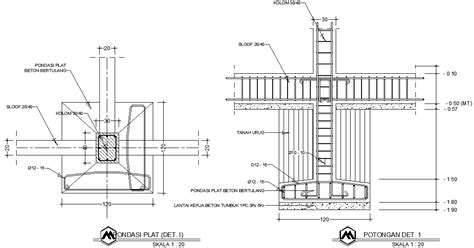 Inilah Detail Pondasi Pdf Pondasi Beton Pondasi Beton | Images and ...