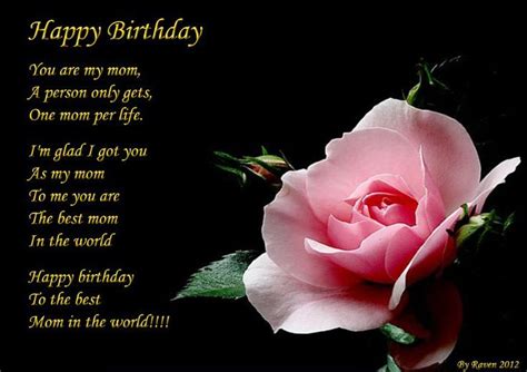 happy birthday mother poems | Happy Birthday Mom - Poems about Family ...