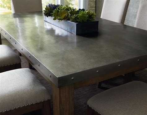 Galvanized Metal Dining Table