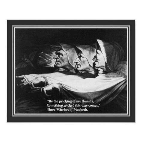 Macbeth Three Witches Quote Poster | Zazzle | Three witches, Witch ...