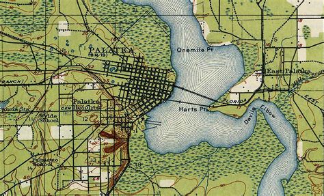 1915 Topo Map of Palatka Florida Quadrangle | Etsy