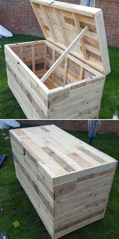 best pallet storage box | Pallet projects easy, Pallet diy, Pallet storage