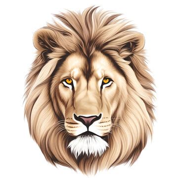 African Lion Face Clipart