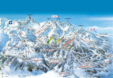 Courchevel Piste Map | trails & marked ski runs | SNO