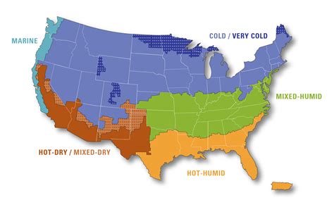 Climate Zones Map: ClimateZone Maps of the United States - CyberParent